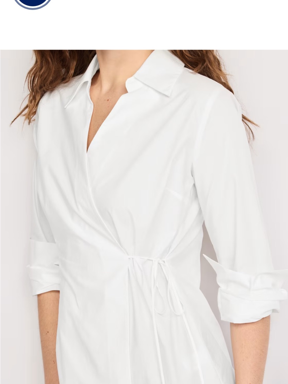 Montgomery Post Classic White Wrap Shirt - NWT